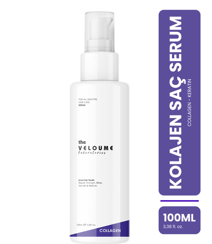 Kolajen Saç Bakım Serumu, Keratin Saç Serumu, Dökülme Karşıtı, 100ml (Collagen 1% + Keratin 2%)