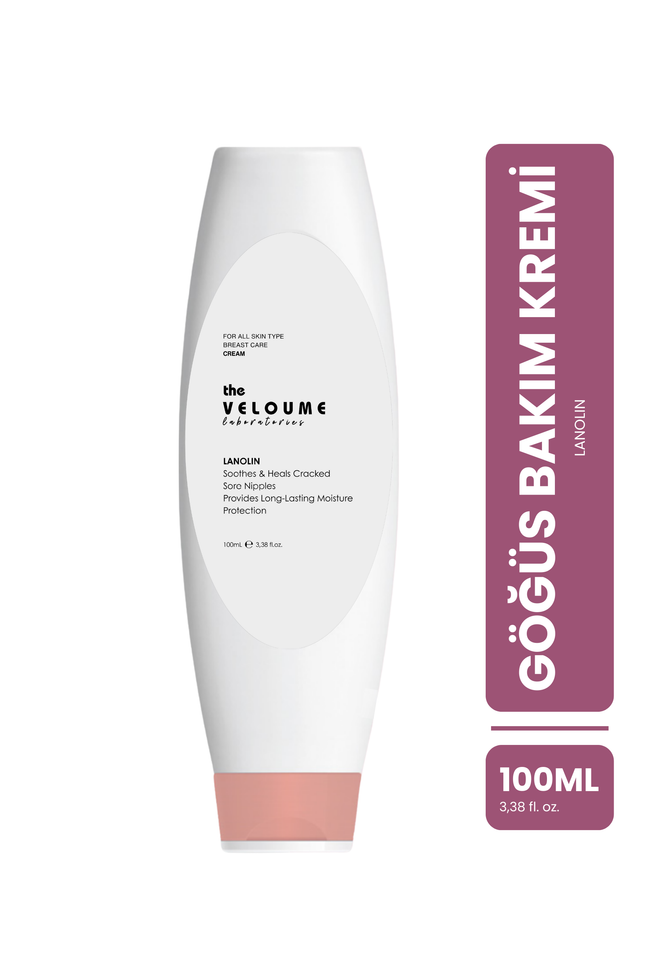 Nemlendirici Lanolin Göğüs Bakım Kremi, Göğüs Ucu Kremi, 100ml