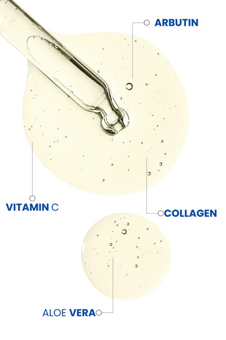 Leke Karşıtı Cilt Bakım Serumu, Cilt Lekesi Giderici, 30ml (Arbutin 2% + C Vitamini 10% + Kolajen)