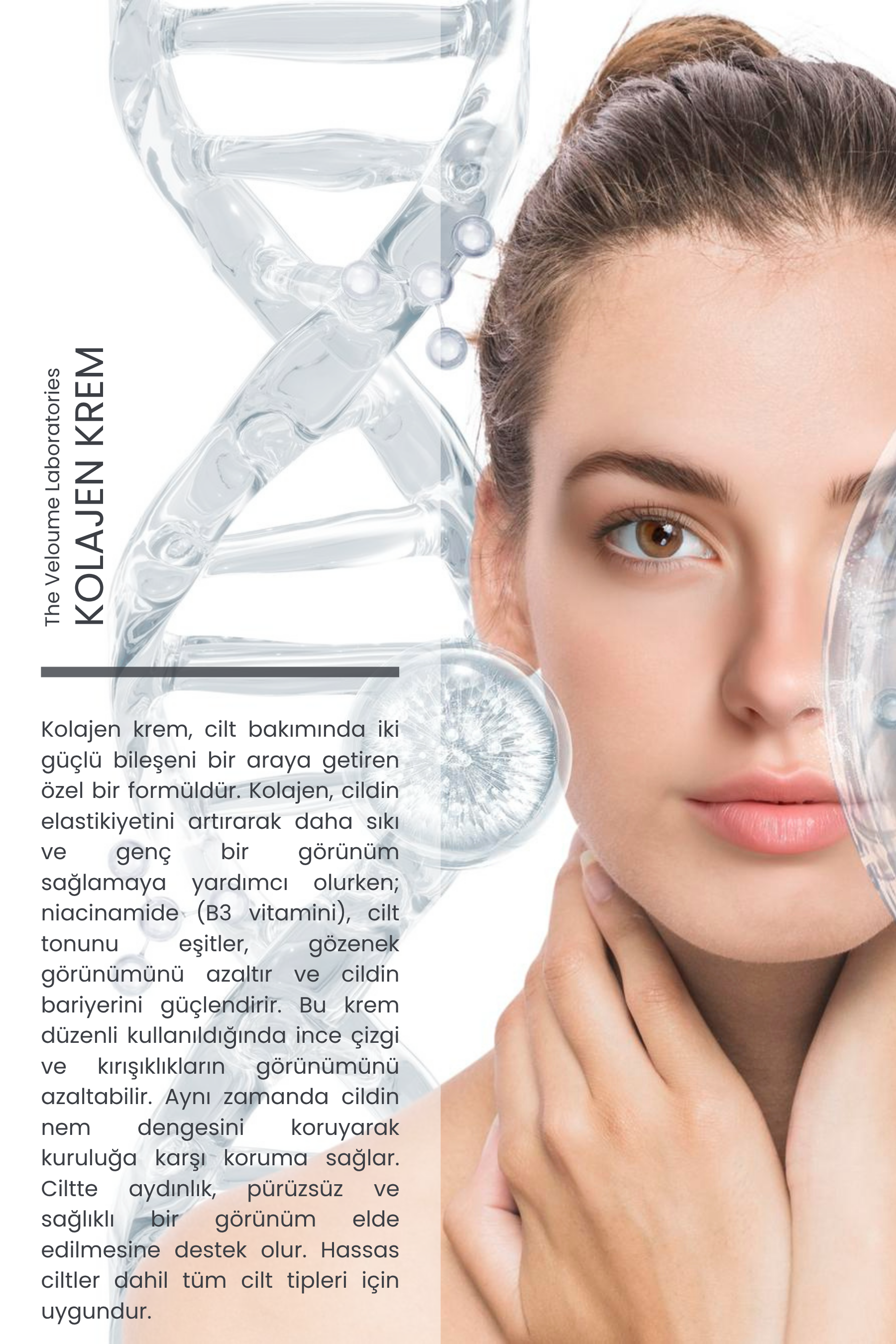 Kolajen Krem, Niacinamide, Yaşlanma Karşıtı Aydınlatıcı Krem, 50 ml