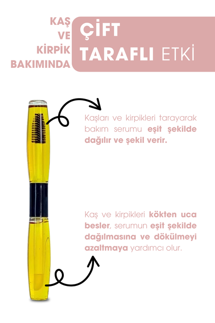 Kaş & Kirpik Bakım Serumu, Kaş Ve Kirpik Güçlendirici 18ml (Jojoba Yağı 30% + Tatlı Badem Yağı 40%)