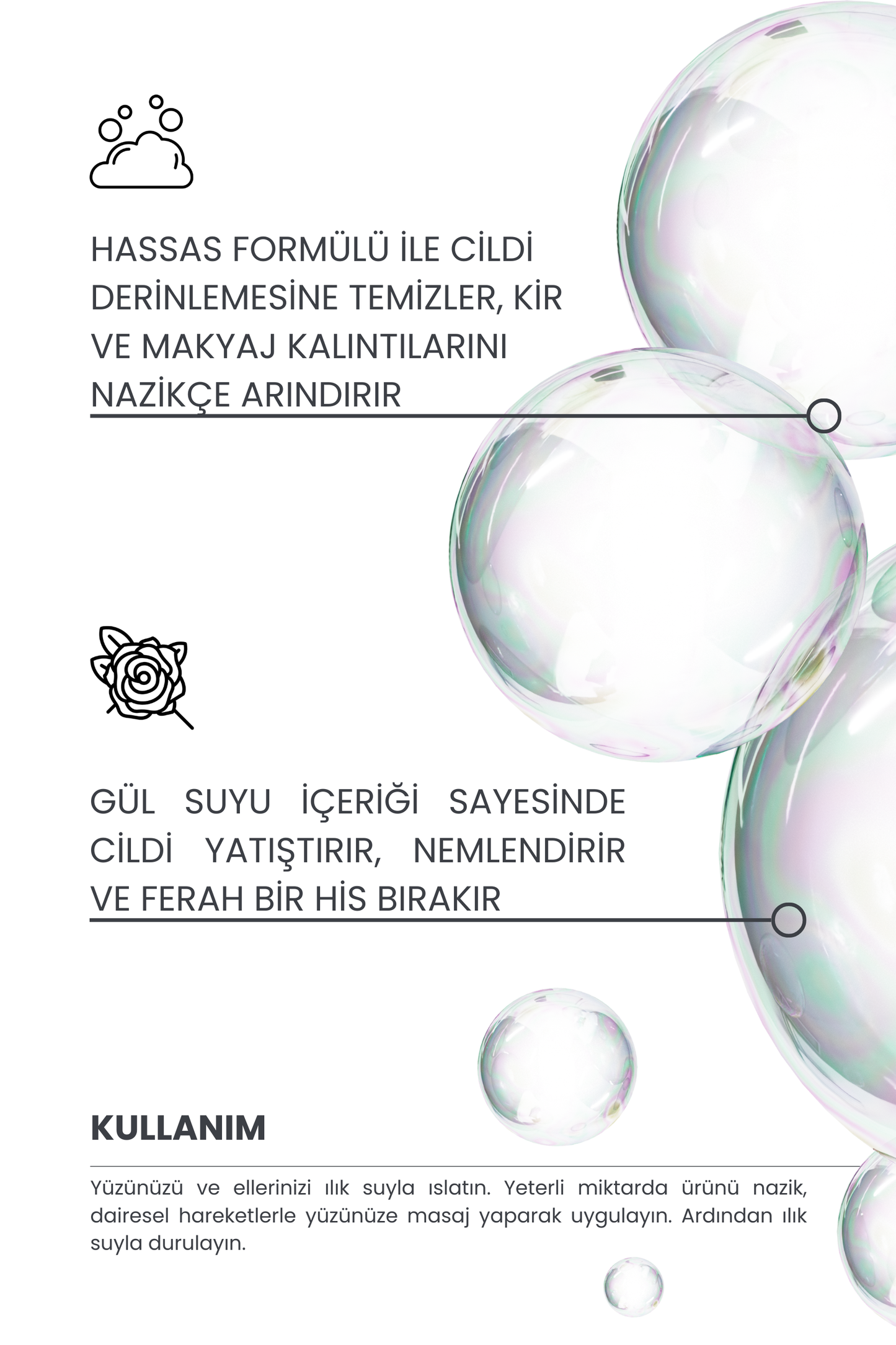 3 Aktif Yüz Temizleme Köpüğü, Gözenek Sıkılaştırıcı, 200ml (Hyaluronic Acid - Panthenol)