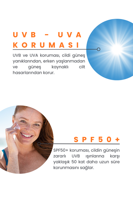 Yüksek Koruyucu Nemlendirici Güneş Kremi SPF50+, 50ml (PA++++)