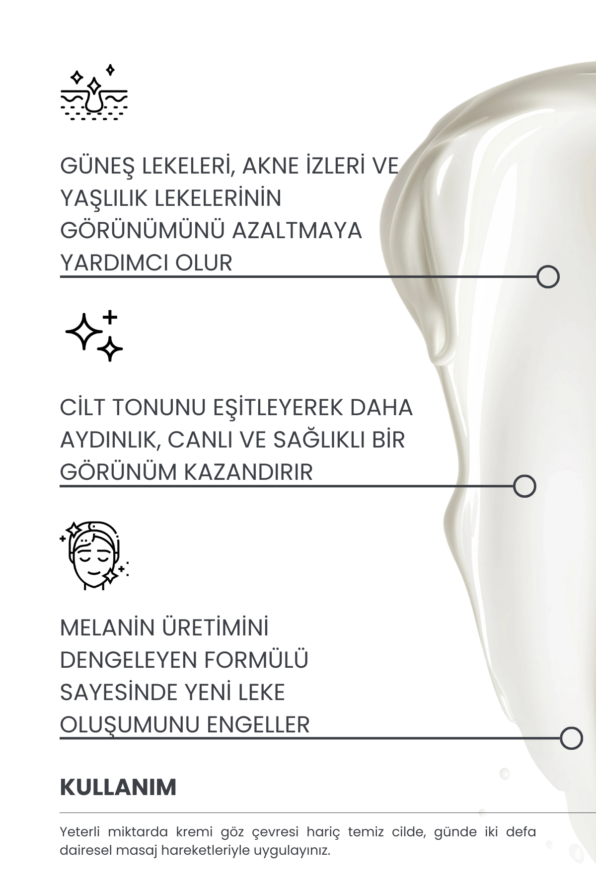 Leke Karşıtı Cilt Bakım Kremi, Cilt Lekesi Giderici, 50ml (Arbutin 2% + C Vitamini 10% + Kolajen)
