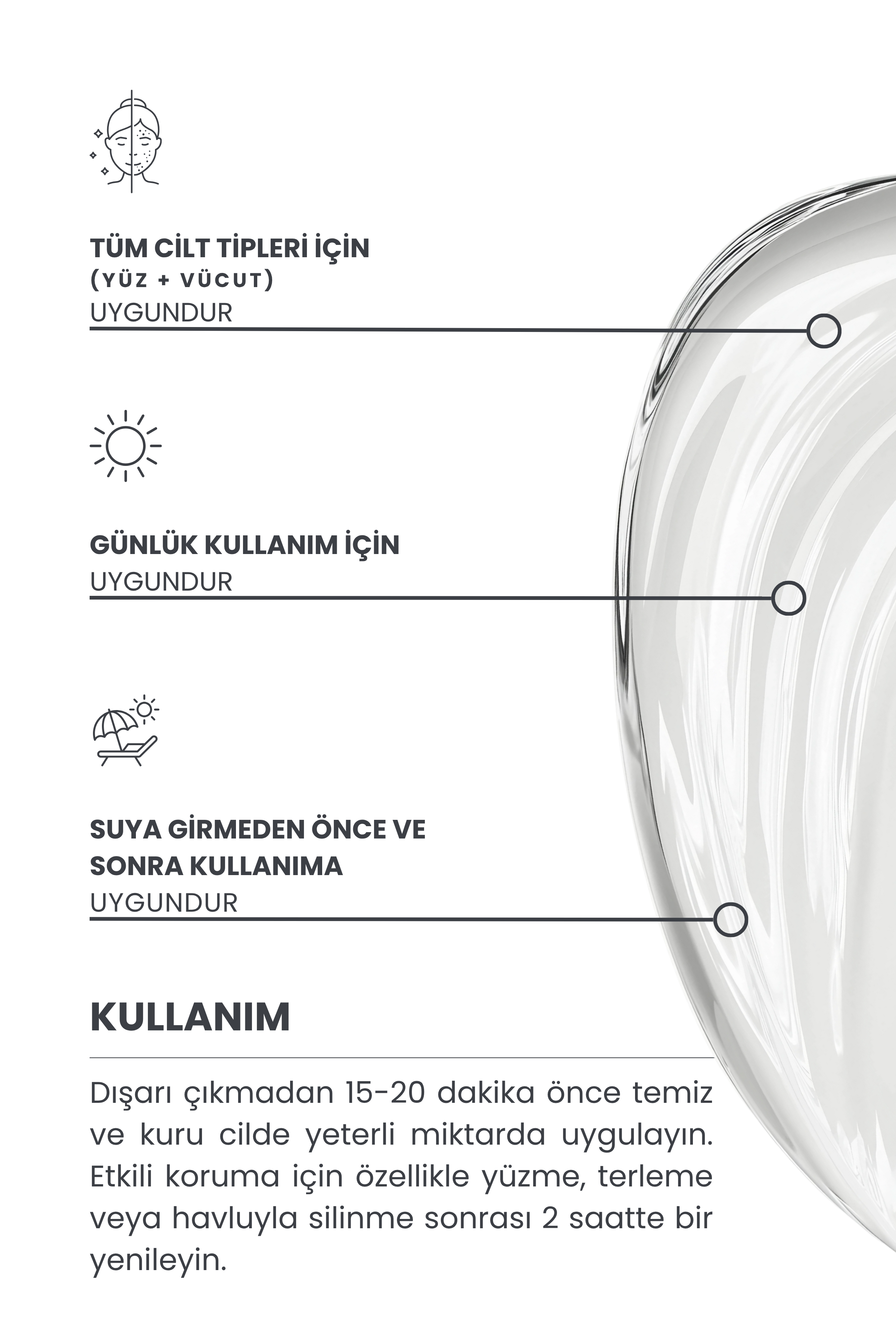 Yüksek Koruyucu Nemlendirici Güneş Kremi SPF50+, 50ml (PA++++)
