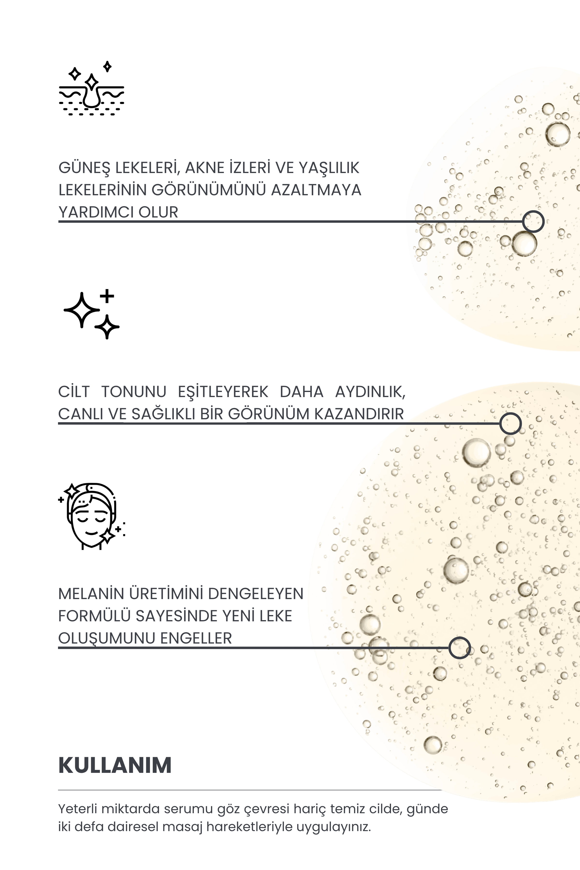 Leke Karşıtı Cilt Bakım Serumu, Cilt Lekesi Giderici, 30ml (Arbutin 2% + C Vitamini 10% + Kolajen)