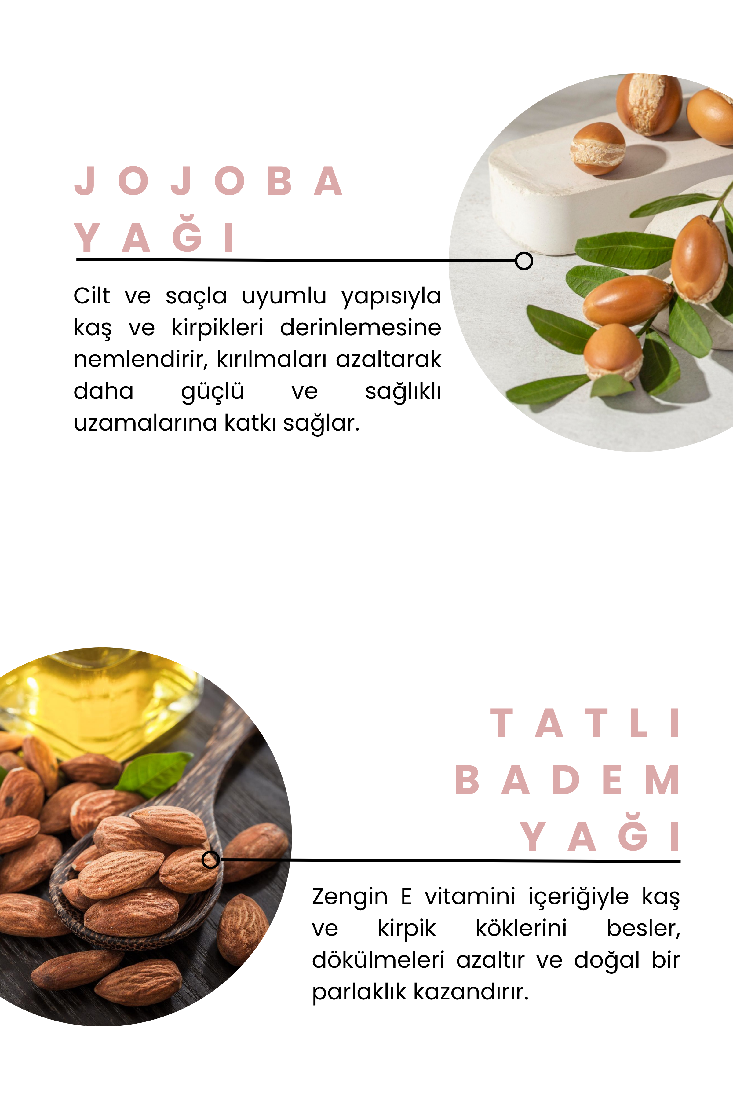 Kaş & Kirpik Bakım Serumu, Kaş Ve Kirpik Güçlendirici 18ml (Jojoba Yağı 30% + Tatlı Badem Yağı 40%)