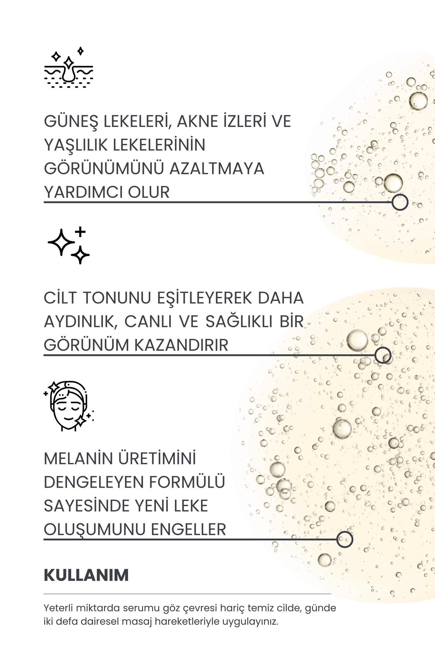 Leke Karşıtı Cilt Bakım Serumu, Cilt Lekesi Giderici, 30ml (Arbutin 2% + C Vitamini 10% + Kolajen)
