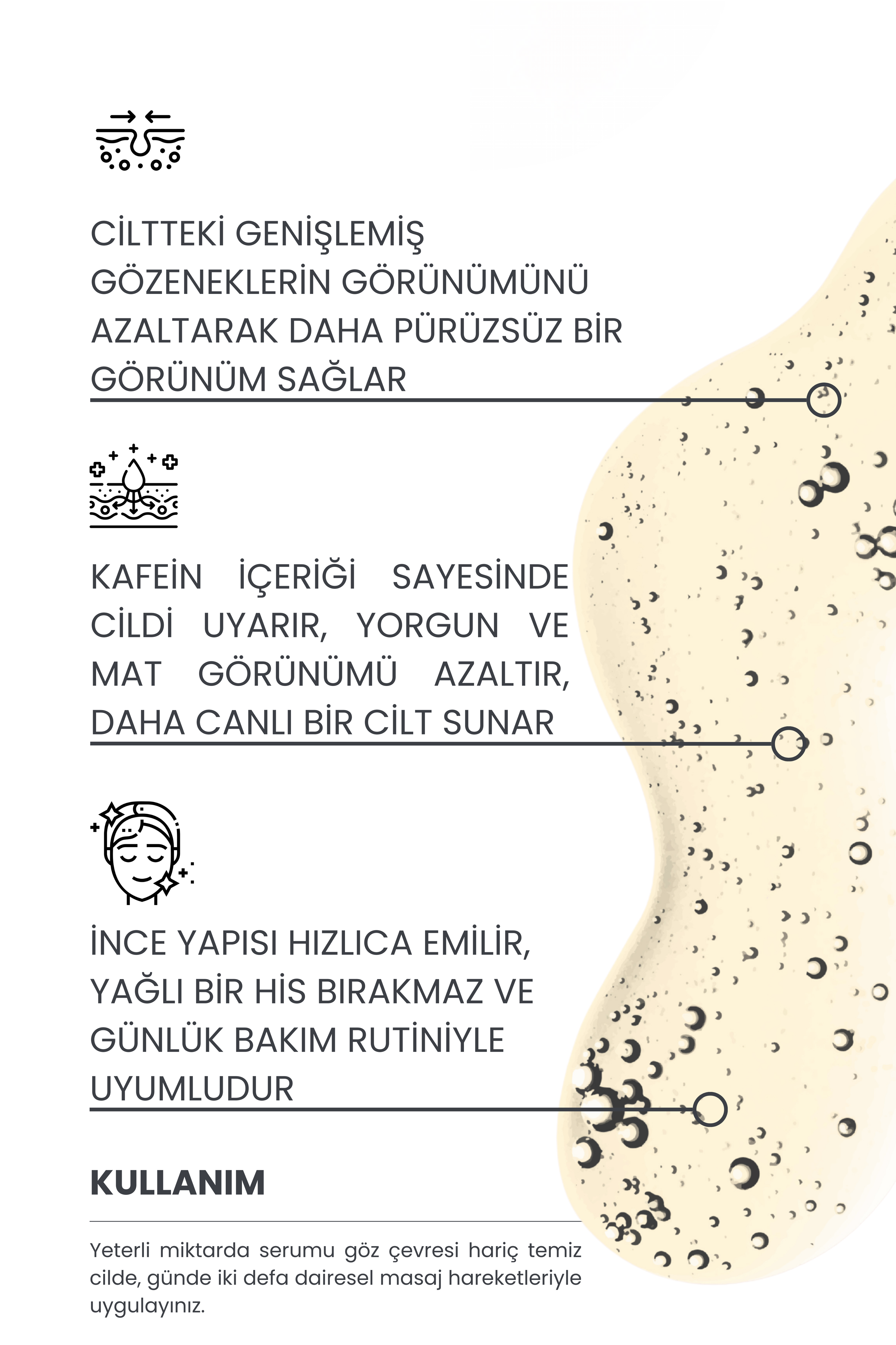 Gözenek Sıkılaştırıcı Cilt Serumu, Caffeine Solutions, 30ml (Salicylic Acid 2% + Lactic Acid 10%)