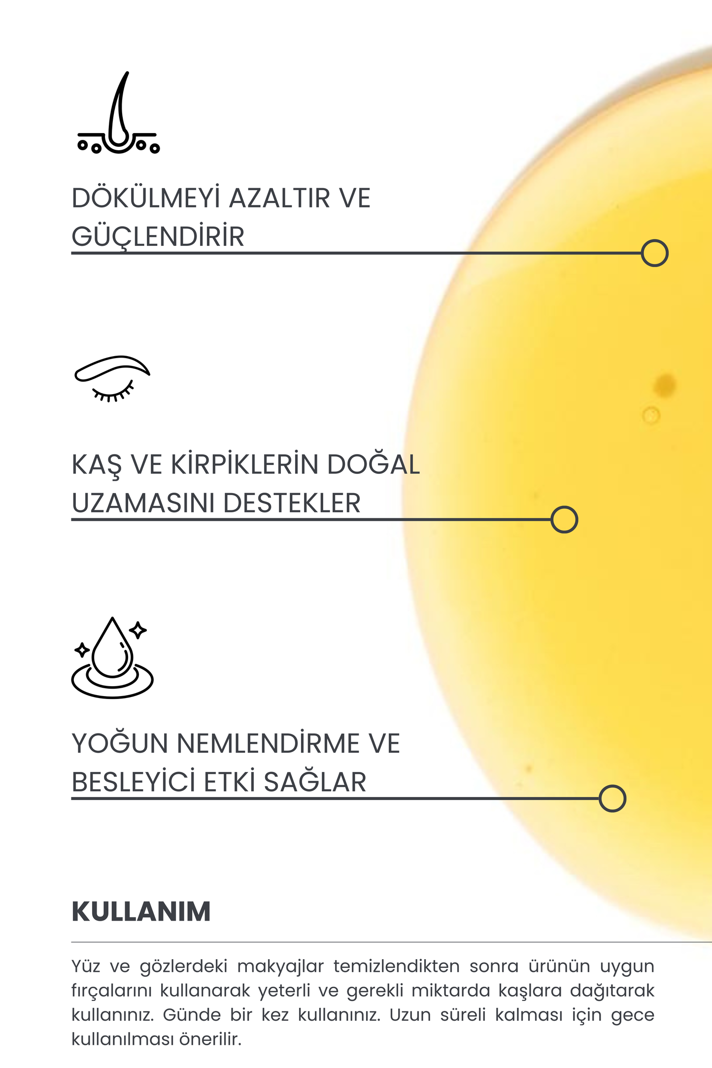 Kaş & Kirpik Bakım Serumu, Kaş Ve Kirpik Güçlendirici 18ml (Jojoba Yağı 30% + Tatlı Badem Yağı 40%)