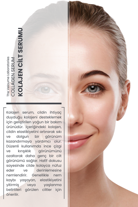 Kolajen Cilt Bakım Serumu, Yaşlanma Karşıtı, 30ml (Collagen 1% + Panthenol 2% + Vitamin E 1%)