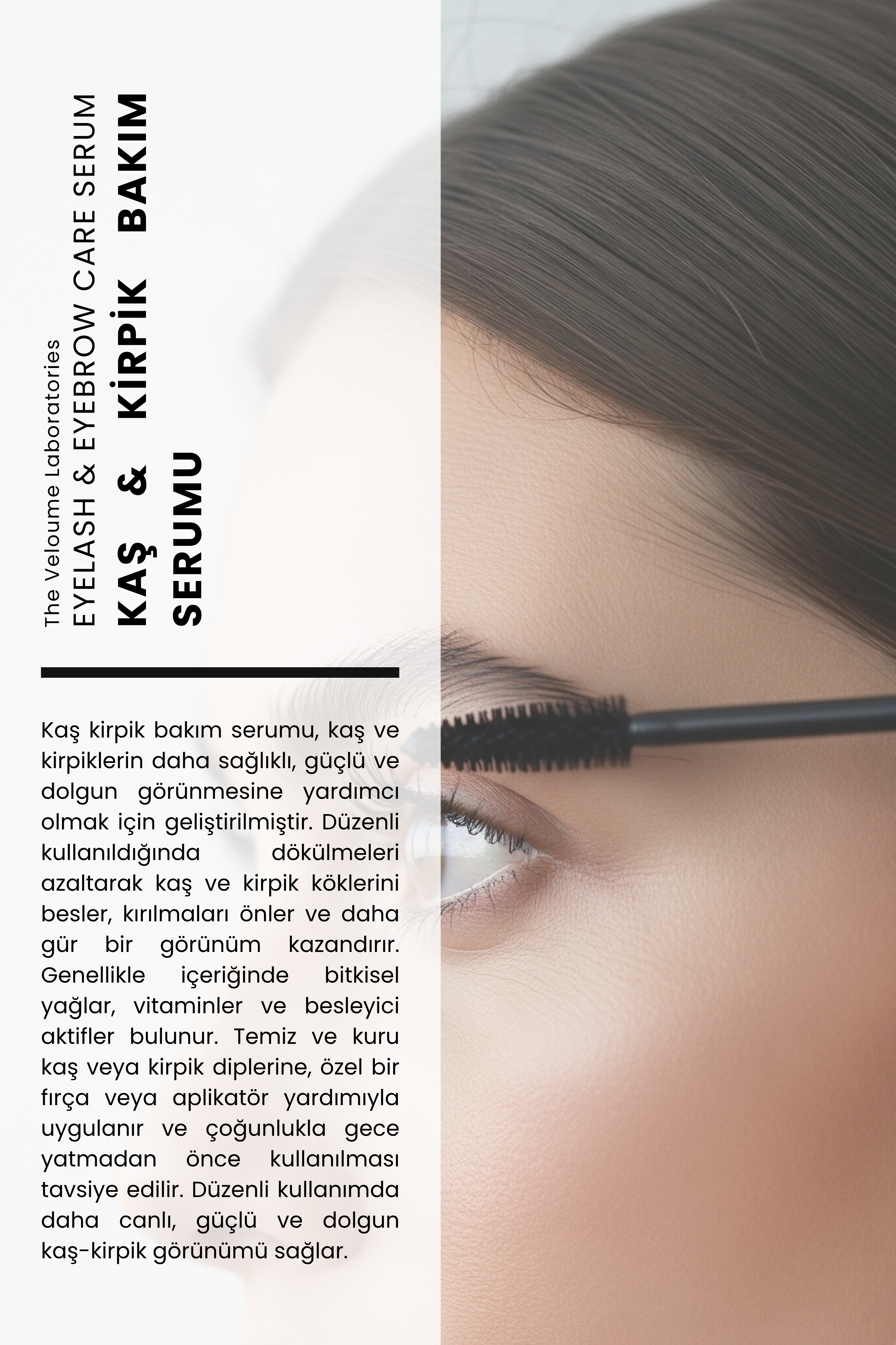 Kaş & Kirpik Bakım Serumu, Kaş Ve Kirpik Güçlendirici 18ml (Jojoba Yağı 30% + Tatlı Badem Yağı 40%)