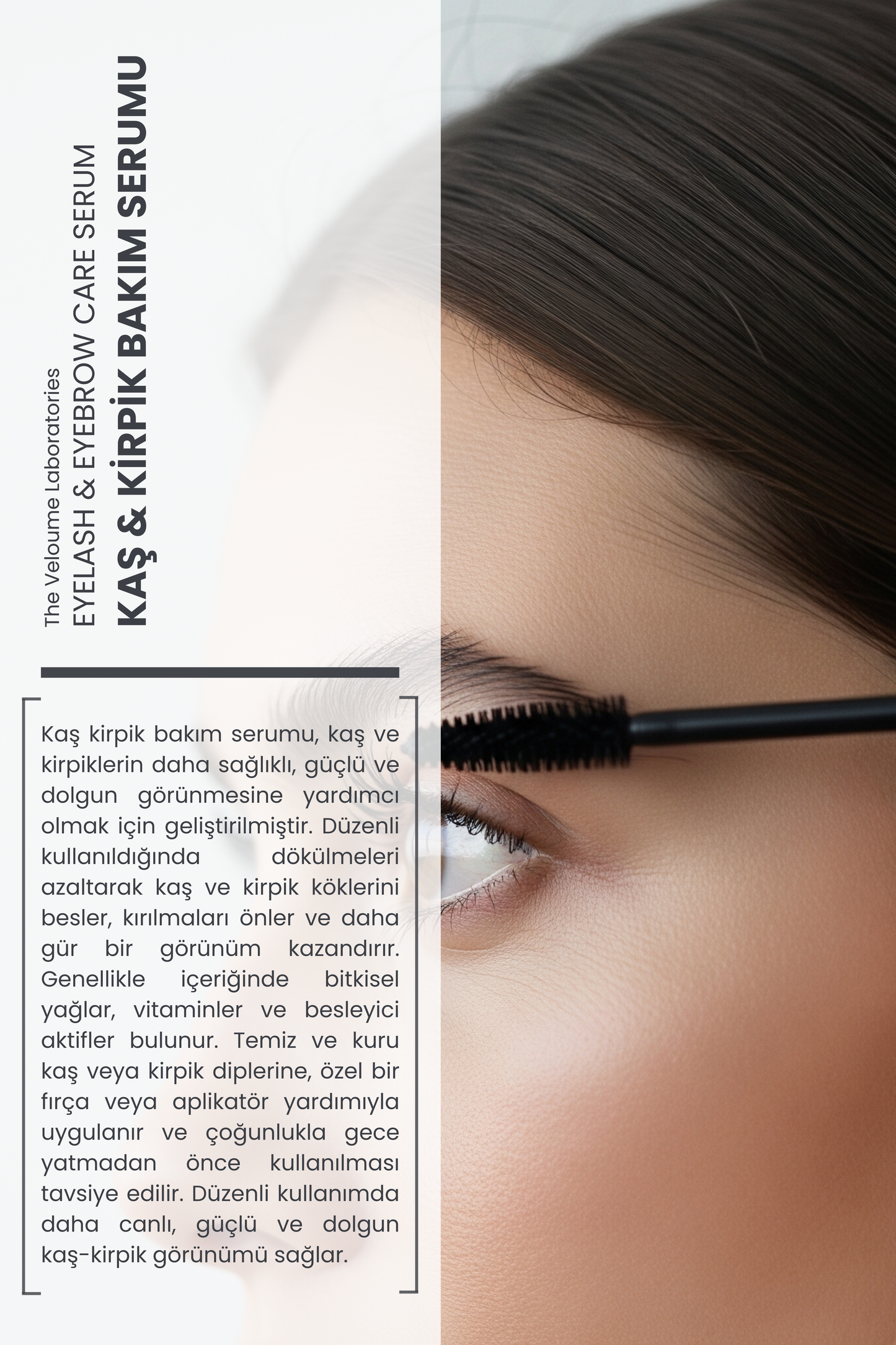Kaş & Kirpik Bakım Serumu, Kaş Ve Kirpik Güçlendirici 18ml (Jojoba Yağı 30% + Tatlı Badem Yağı 40%)