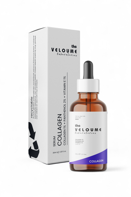 Kolajen Cilt Bakım Serumu, Yaşlanma Karşıtı, 30ml (Collagen 1% + Panthenol 2% + Vitamin E 1%)